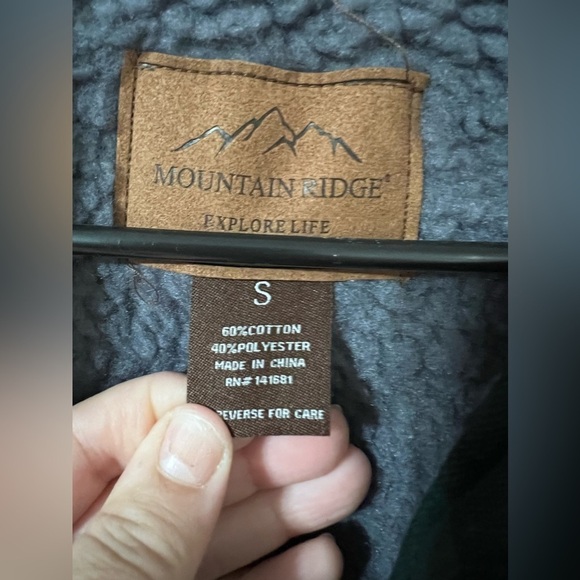 New Mountain Ridge Explore Life Size Small Jacket Flannel Shacket - Picture 2 of 5